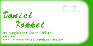 daniel koppel business card