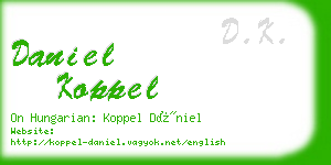 daniel koppel business card